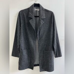🫟Chic Striped Black Blazer women’s 
Size: S